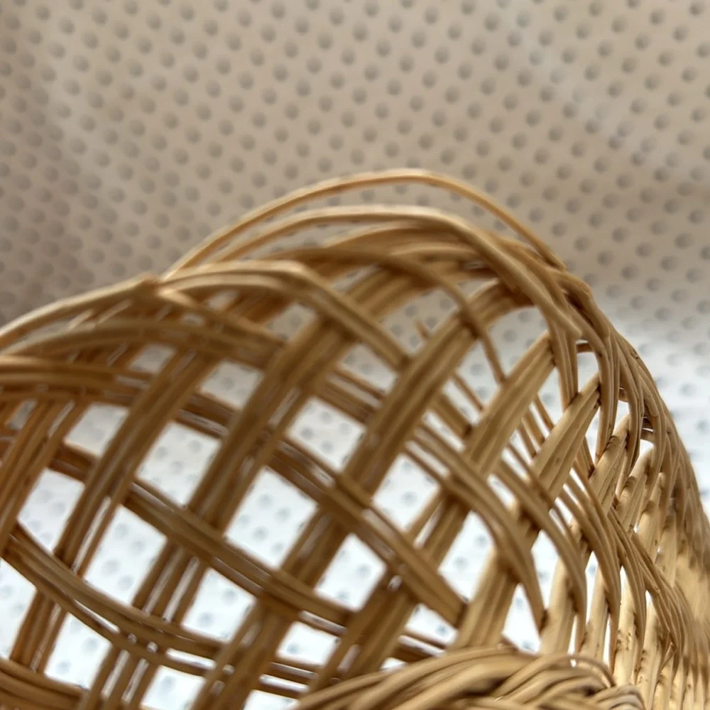 Vintage Rectangular Bread / Fruit / Storage / Decor Basket 13.5” x 10.5” EUC